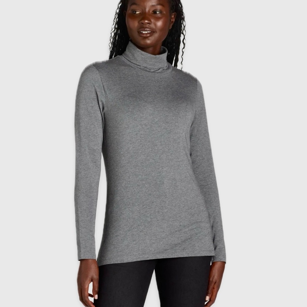 Time And Tru Classic Gray Turtleneck Size Small